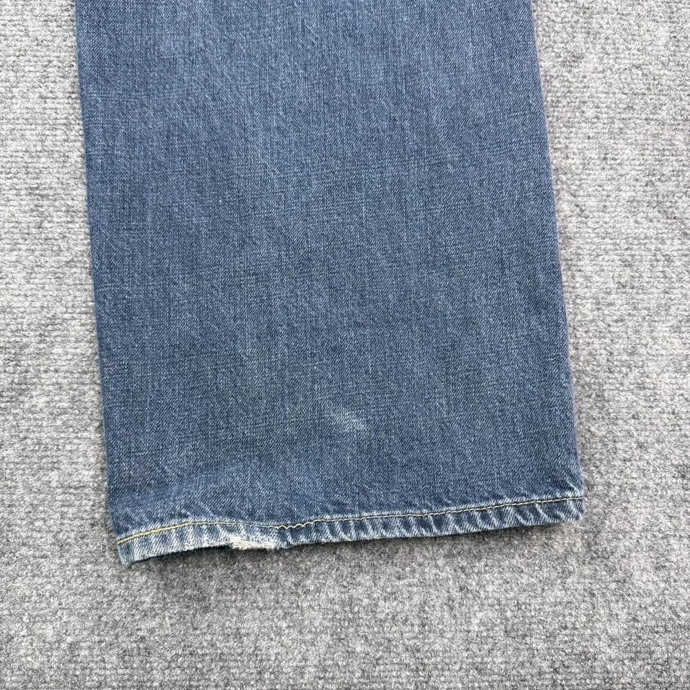 Vintage Levis 569 Mens Loose Straight Jeans 38x30 Blue Medium Wash Y2K Denim